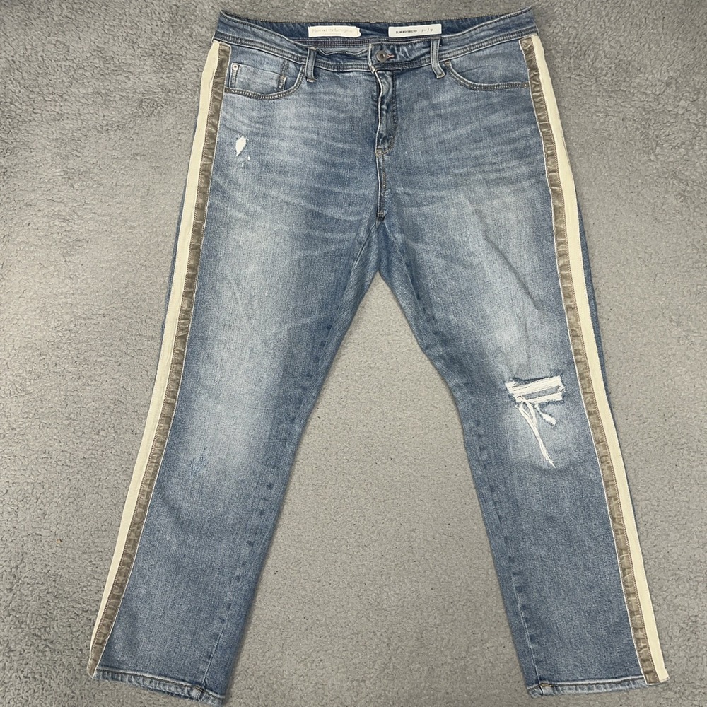 Anthropologie Pilcro And The Letterpress Jeans Women's Sz 31 (36x28) Blue Denim